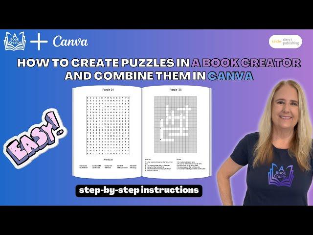 Quick & Easy Puzzle Book Creation with A Book Creator: Perfect Canva Imports Every Time!