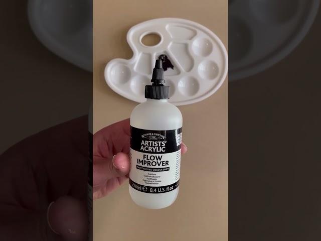 Acrylic Paint FLOW IMPROVER, A must have for artists!  #painting #paintingprocess #mikenizzy