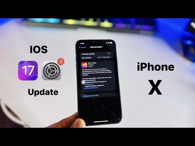 New update for iPhone X - IOS17 || iPhone X not showing ios17 update- Fixed