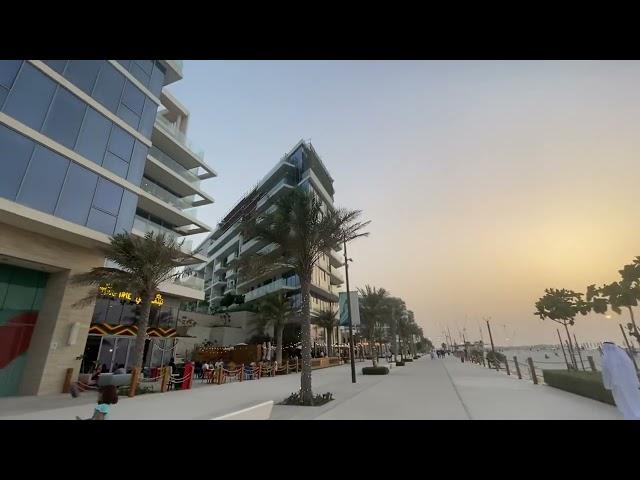 Saadiyat Island beautiful walk by the soul beach Abu Dhabi UAE 