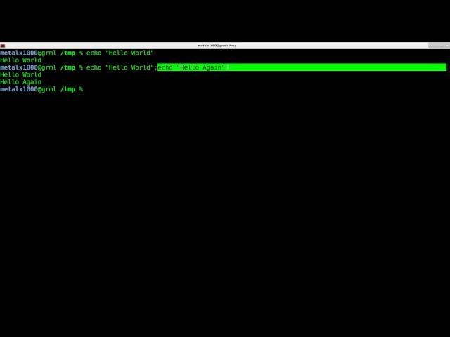 Multiple Commands on One Line Linux Shell Script Tutorial