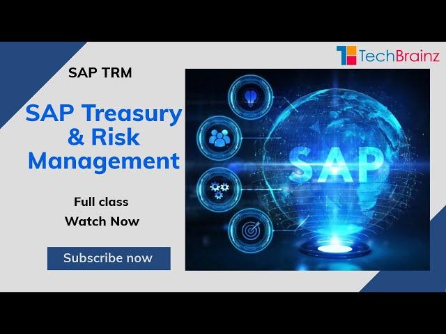 SAP Treasury & Risk Management By TechBrainz