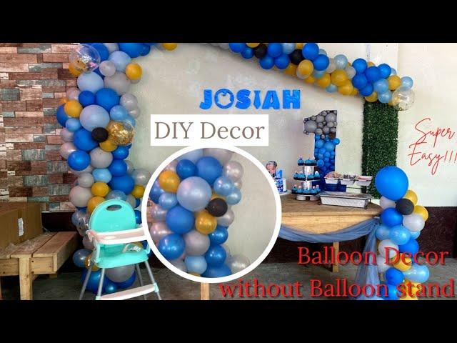 DIY BALLOON DECORATION WITHOUT BALLOON STAND #diy #balloondecoration