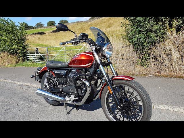 Moto Guzzi V9 Roamer walk round and start up.