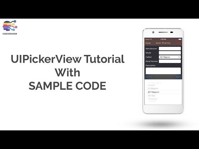 UIPickerView tutorial with sample code