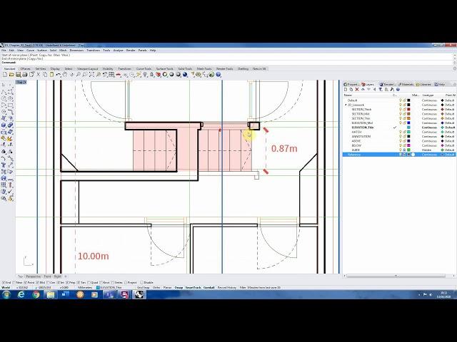 Rhino 2D - Part 2 - Architectural Plan Drawing