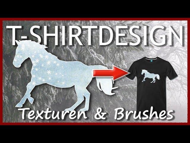 T-SHIRTDESIGN-KURS: Eigene Hintergrund-Texturen und Schneeflocken-Brushes in Photoshop #JaJoFo