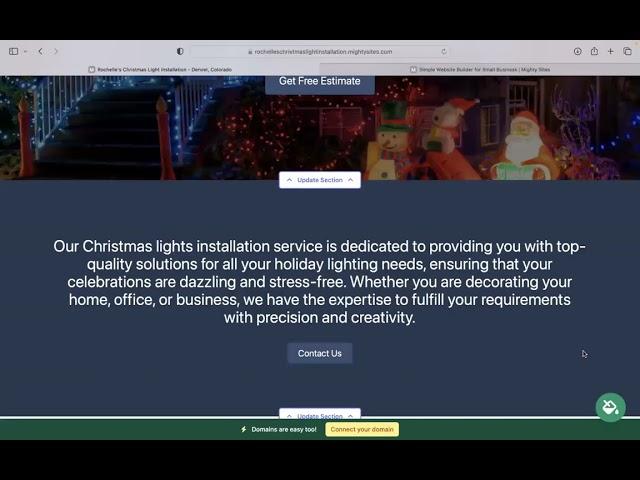 How to Make Simple Website for Christmas Light Installation Business - No Coding