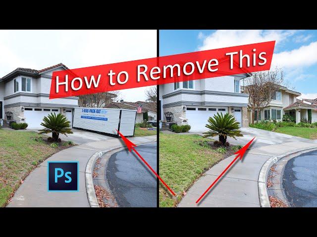 How to remove large objects using Photoshop