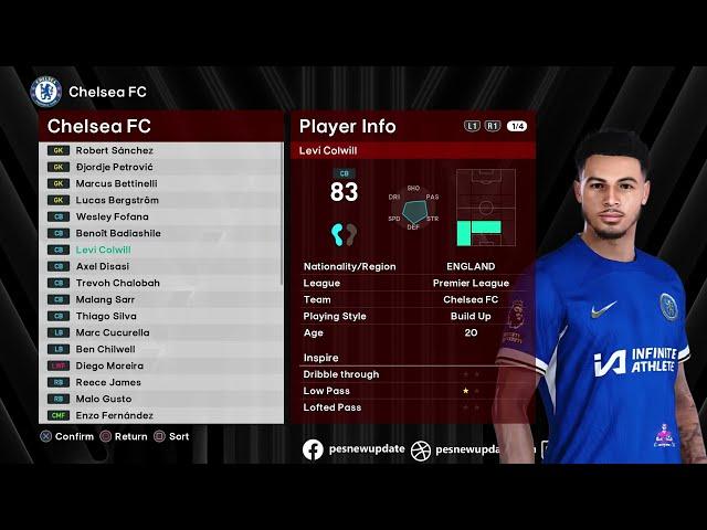 [Download] Chelsea Update Facepack || PES 2021 & Smoke Patch Football Life 2024