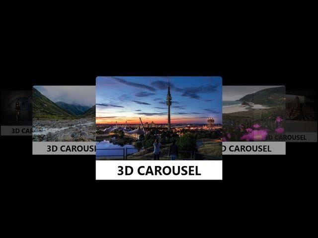 3D Carousel Material Design with HTML, CSS and Jquery