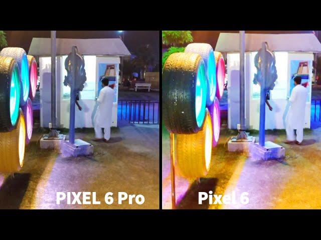 Google Pixel 6 Pro VS Google Pixel 6  Night Mode Camera Test