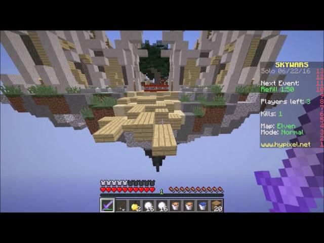 Minecraft Skywars W/ Slundy #2 (I won!)