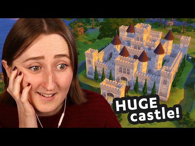 i built a GIANT castle in the sims