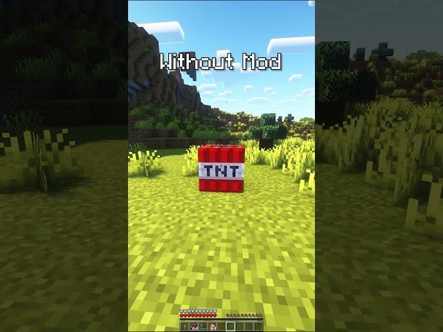 Minecraft: No Mods vs BEST MODS #shorts