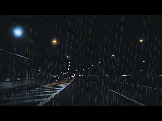 ️Driving on a rainy Tokyo highway for Sleep, Work, Study