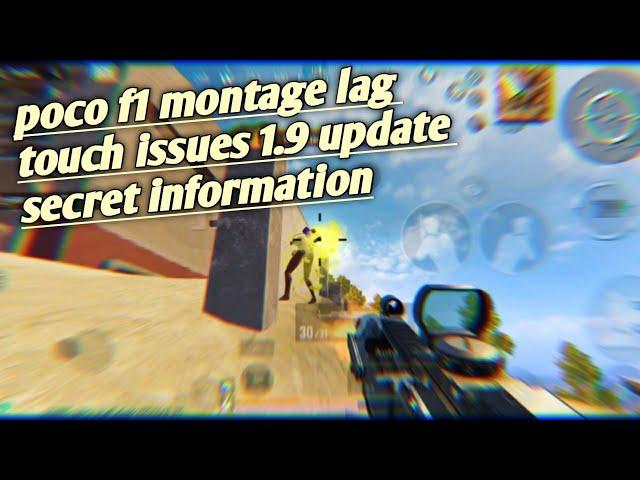 Poco f1 Montage | bgmi lag fix touch issues over hitting FPS drop S.Information