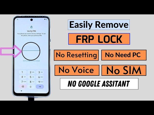 How To Remove Google Account After Reset 2024 | Without Pc | No Reset Settings | No Google Assitant