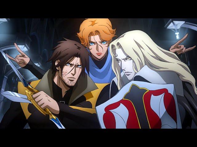 Alucard, Trevor & Sypha vs. Vampires and Night Creatures | Castlevania Season 4