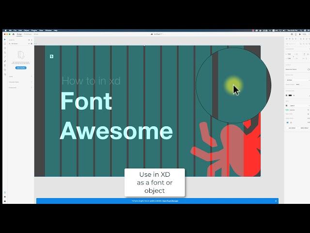 Using Fontawesome in Adobe XD