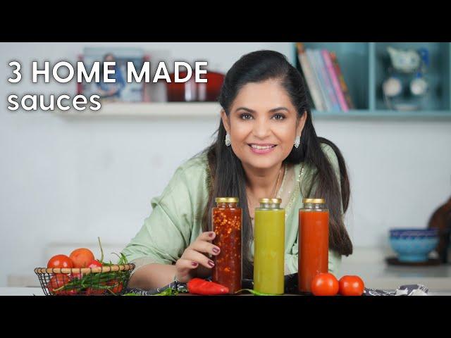 3 Homemade Sauces I Tomato Ketchup I  Sweet Chili Sauce I Green Chili Sauce I Pankaj Bhadouria