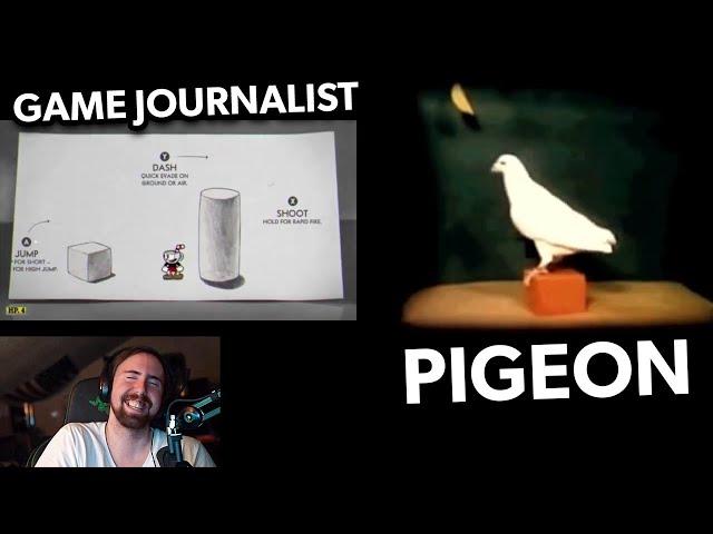 Asmongold LOSES IT while watching "Game Journalist VS Pigeon"