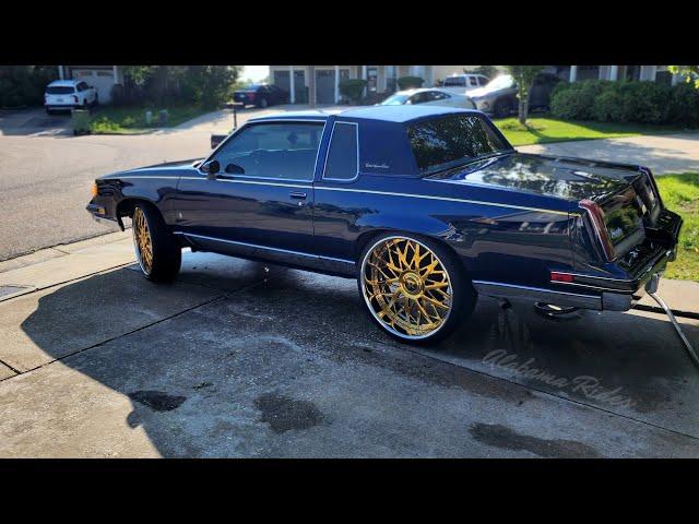 First Wash! Cutlass Supreme fresh out the paintshop on Gold Rucci 24s