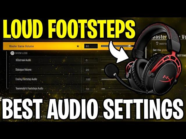 BEST Audio Settings for Black Ops 6! (Loud footsteps in BO6)