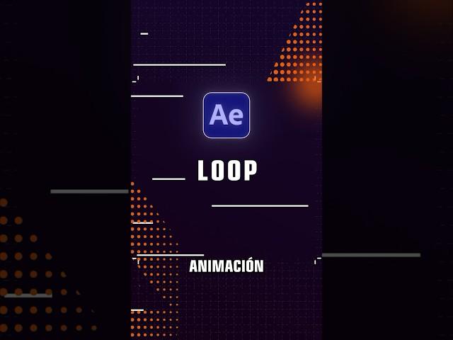 Cómo Crear un LOOP Infinito en After Effects! #aftereffects