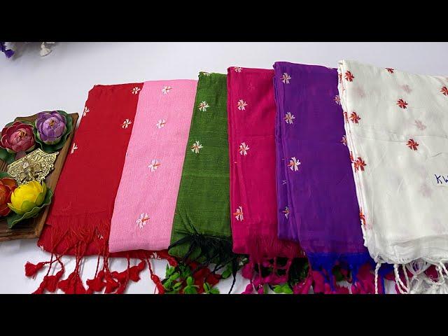 Pavizhamalli Full Saree Embroidery Work Kadhi sarees8921889811