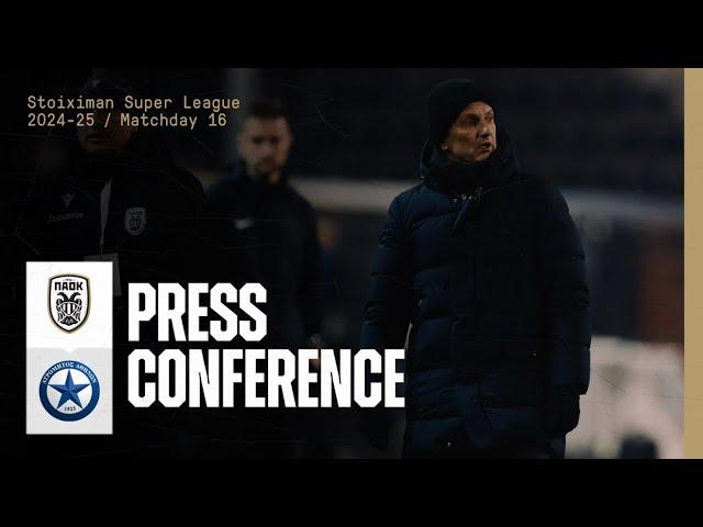 Press Conference: PAOK FC Vs Atromitos – Live PAOK TV