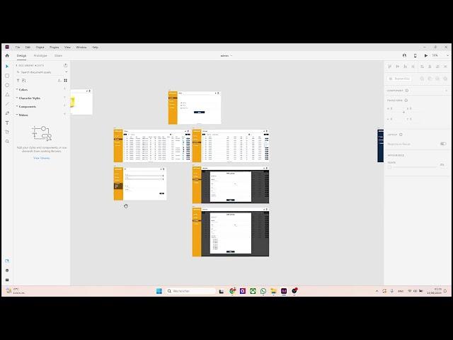 UI\UX design admin panel for web design part 4 with adobe xd