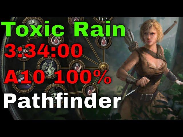 Toxic Rain Pathfinder League Starter Leveling (A10 100%) - All Skill Points & Labs [3.20 PoE]