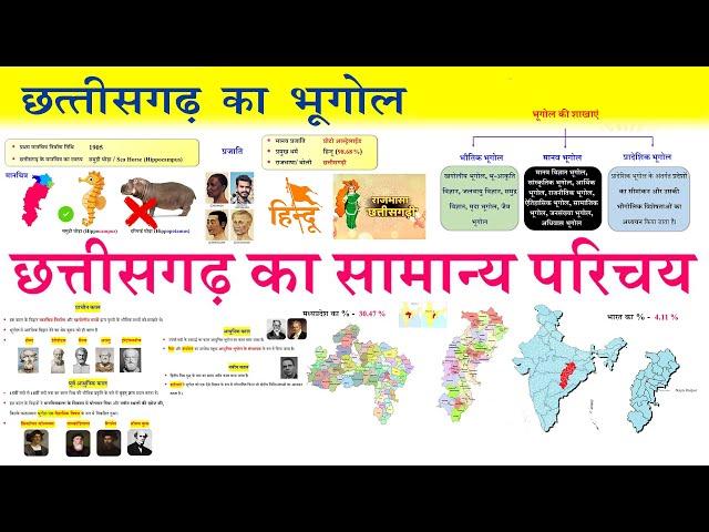 छत्तीसगढ़ का सामान्य परिचय | Introduction of Chhattisgarh