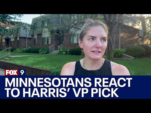 Walz is Harris' running mate pick: Minnesotans react