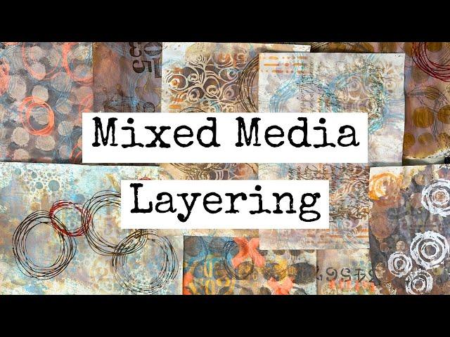 How To Create Layered Mixed Media Backgrounds