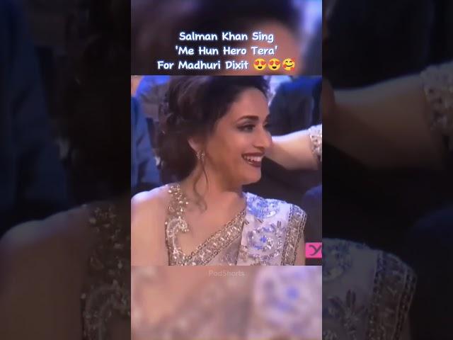 Salman Khan Sing Song For Madhuri Dikshit  ||  #salmankhan #madhuridikshit #kisikabhaikisikijaan