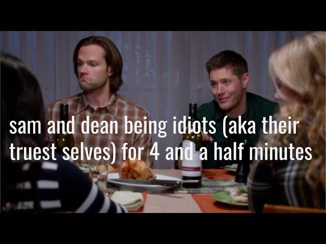 sam and dean being idiots (aka their truest selves) for 4 and a half minutes