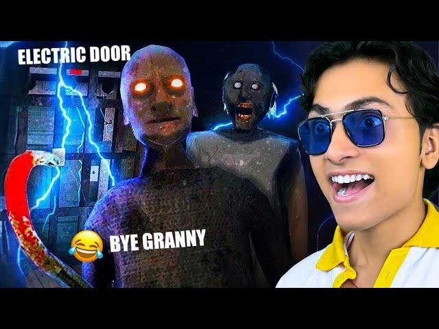 I FINALLY ESCAPED The GRANNY HOUSE for the FIRST TIME ELECTRIC DOOR ESCAPE!