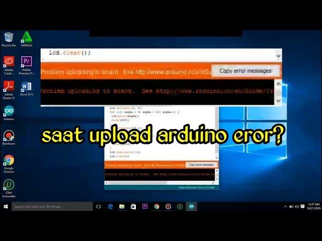 Cara Mengatasi error saat upload di ARDUINO UNO