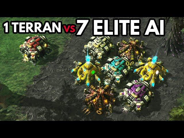 1 Terran vs 7 ELITE A.I. [Extreme Quality]