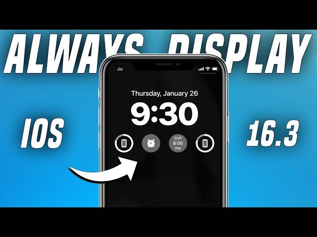 How to enable always on display on ios 16.3 | Enable ios 16.3 always on display | ios 16.3 Display