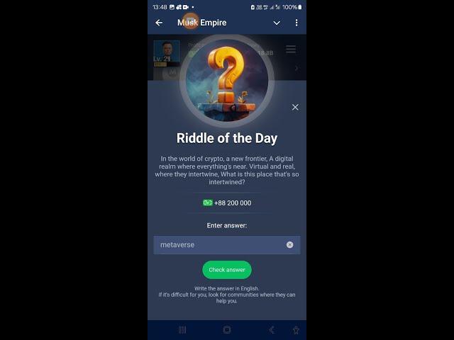 Musk Empire Riddle of the day 25 July | Musk Empire Daily Riddle of the day answer