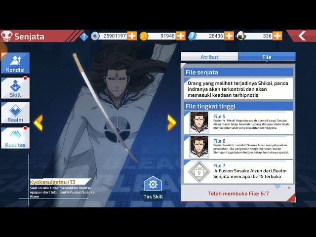 Unlock 4 Fusion Hogyoku Aizen. Bleach Mobile 3D