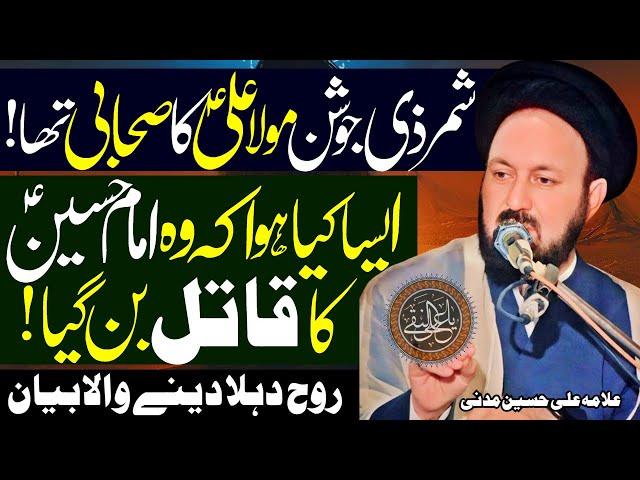 Shimr Kis Tarah Mola Hussain Ka Qatil Bana | Allama Ali Hussain Madni | Imam Ali Naqi Tv