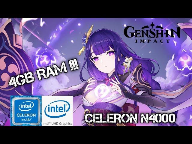 Test Genshin Impact in Low End Specs Laptop ASUS X441MA | Intel Celeron N4000 | UHD600