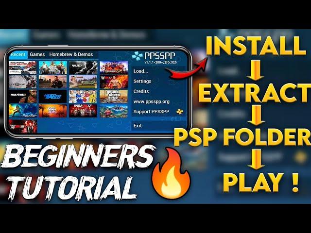 {BEGINNERS TUTORIAL}How To Play Games Using PPSSPP Emulator In Hindi |  PPSSPP | Badshah Gamer |