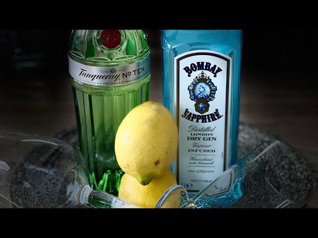 Tastingnerd verkostet Bombay Sapphire vs. Tanqueray No. 10 Gin