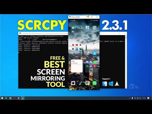 Cara Instal SCRCPY Versi Terbaru - Aplikasi Screen Mirroring Hp Terbaik & Gratis | Tutorial SCRCPY