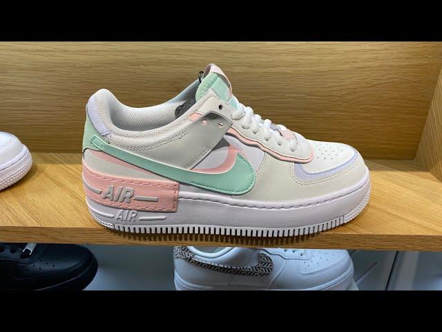 Nike Air Force 1 Shadow (White/Mint Foam/Football Grey/Atmosphere) - Style Code: CI0919-117